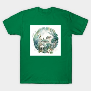 Watercolor Mushrooms T-Shirt